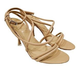 NEW Black Suede Studio Beige Sandal